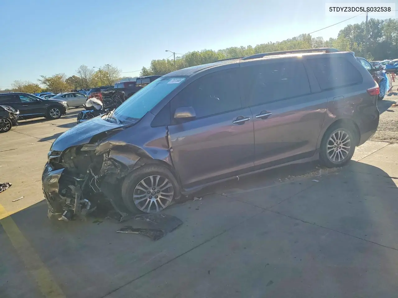 TOYOTA SIENNA 2020, VIN 5TDYZ3DC5LS032538