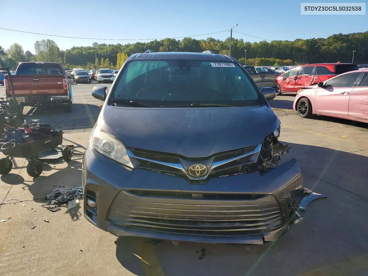 2020 TOYOTA SIENNA VIN 5TDYZ3DC5LS032538 — фото 5