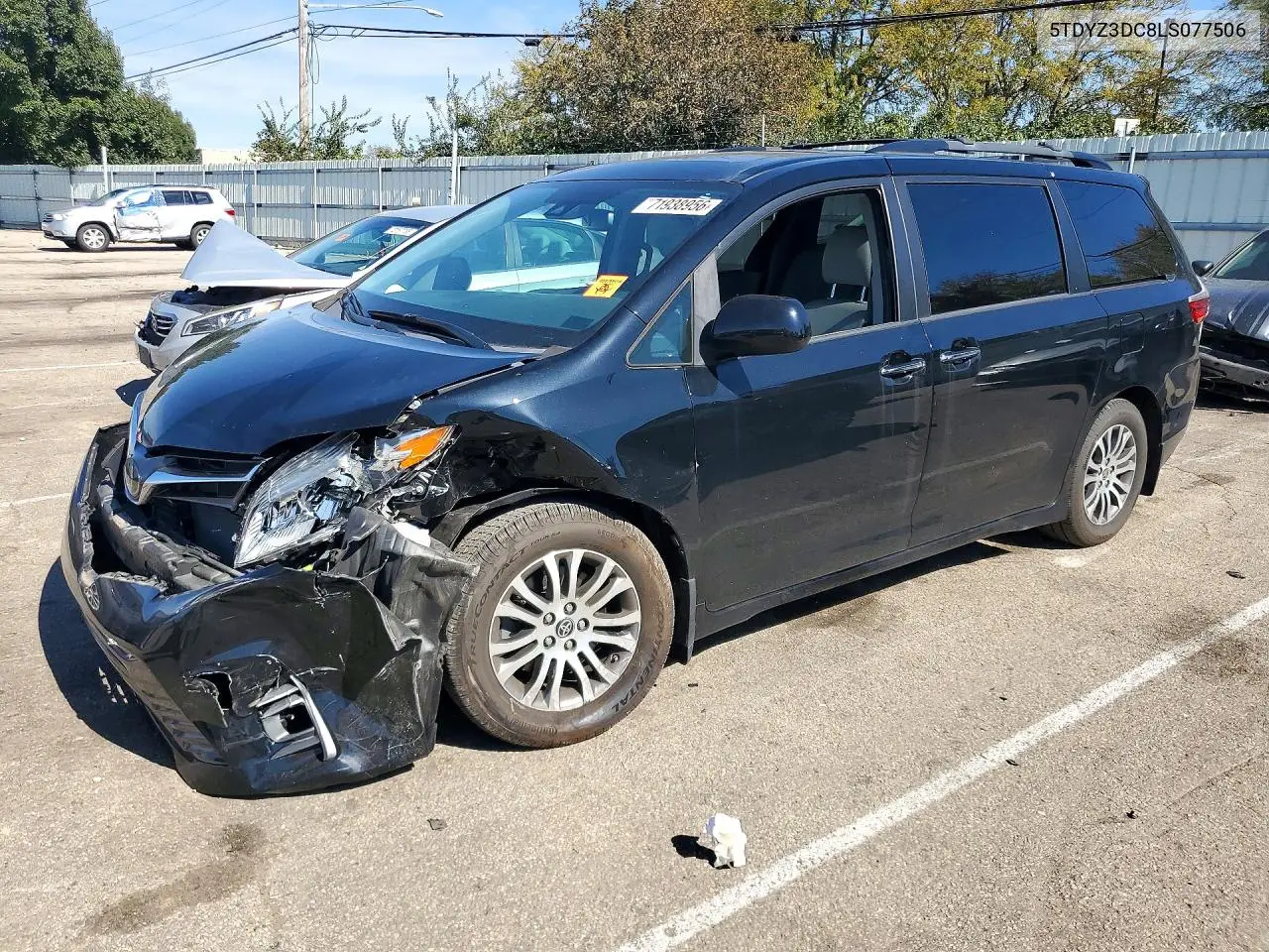 TOYOTA SIENNA 2020, VIN 5TDYZ3DC8LS077506
