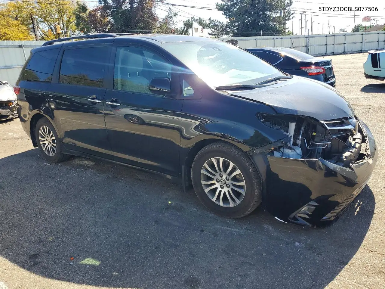 2020 TOYOTA SIENNA VIN 5TDYZ3DC8LS077506 — фото 4