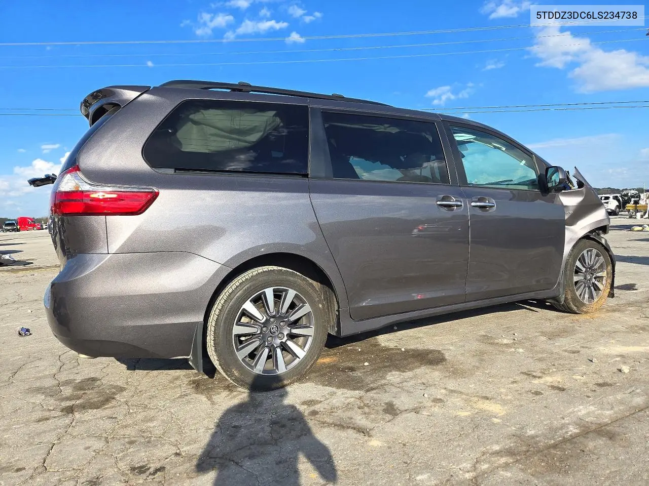 2020 TOYOTA SIENNA VIN 5TDDZ3DC6LS234738 — фото 3