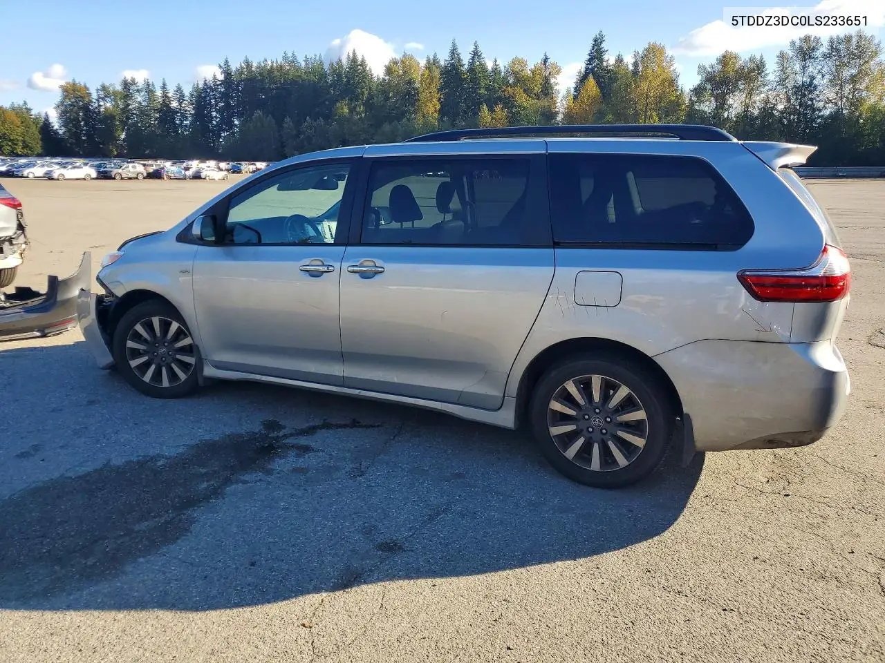 2020 TOYOTA SIENNA VIN 5TDDZ3DC0LS233651 — фото 2