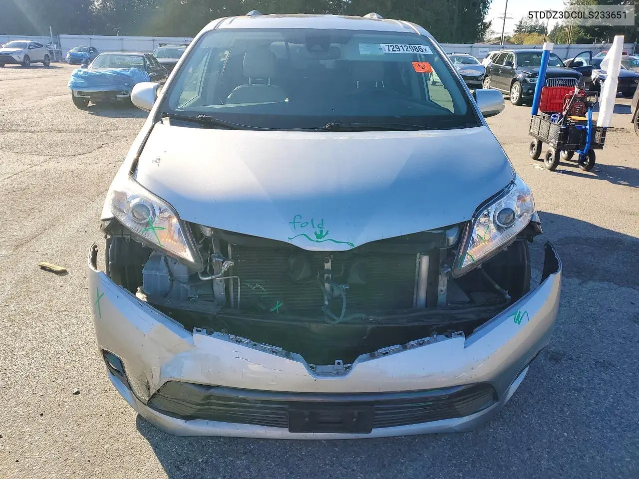 2020 TOYOTA SIENNA VIN 5TDDZ3DC0LS233651 — фото 5