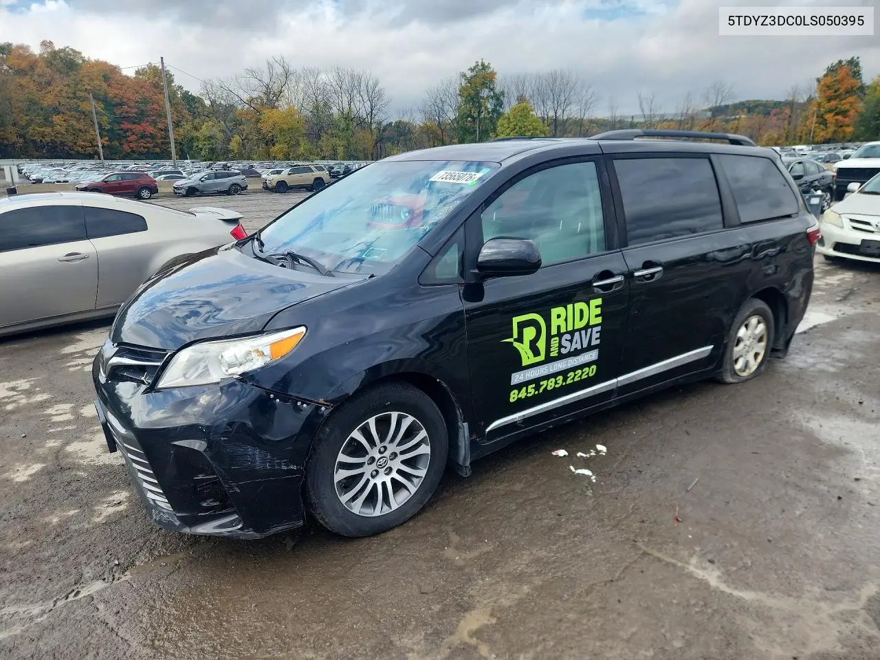 TOYOTA SIENNA 2020, VIN 5TDYZ3DC0LS050395