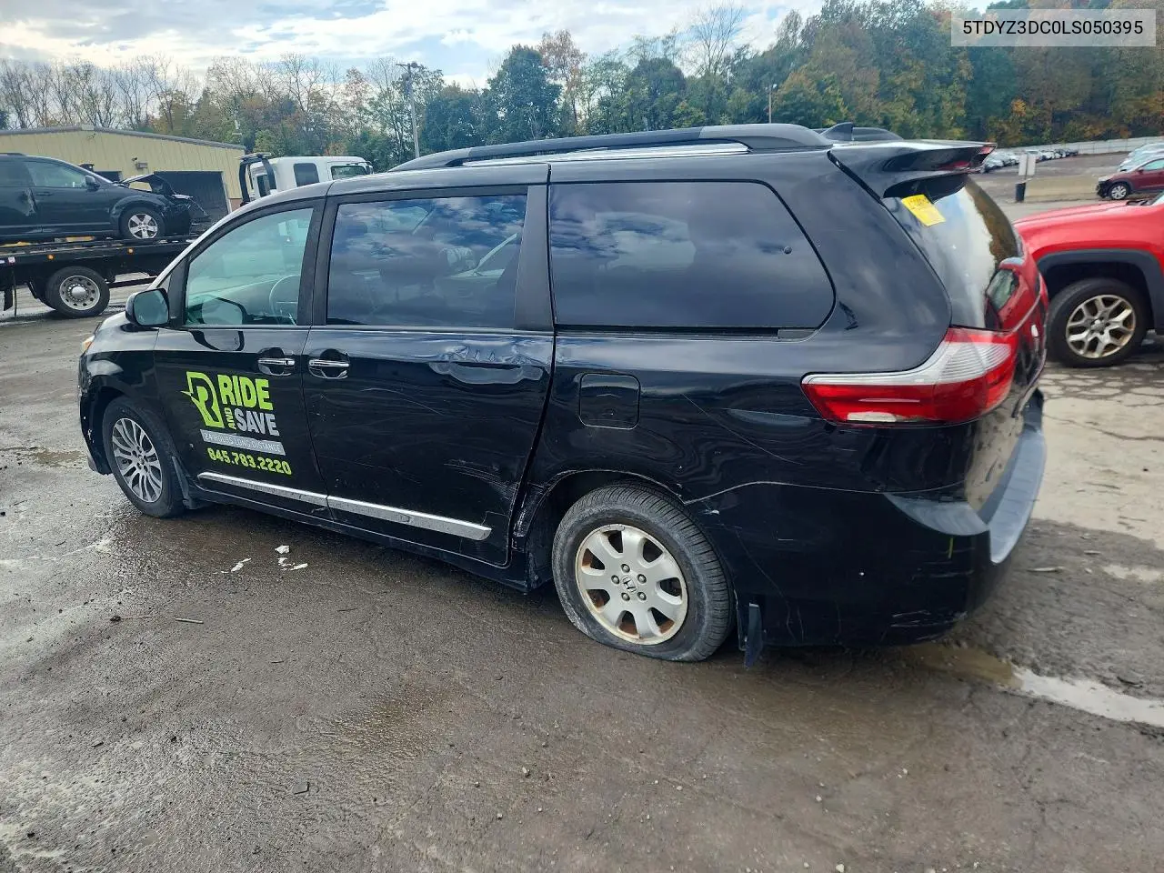 2020 TOYOTA SIENNA VIN 5TDYZ3DC0LS050395 — фото 2