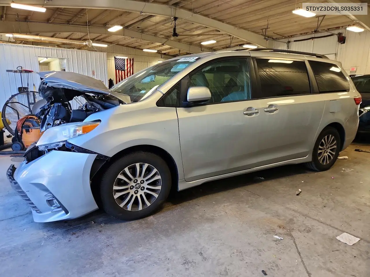 TOYOTA SIENNA 2020, VIN 5TDYZ3DC9LS035331