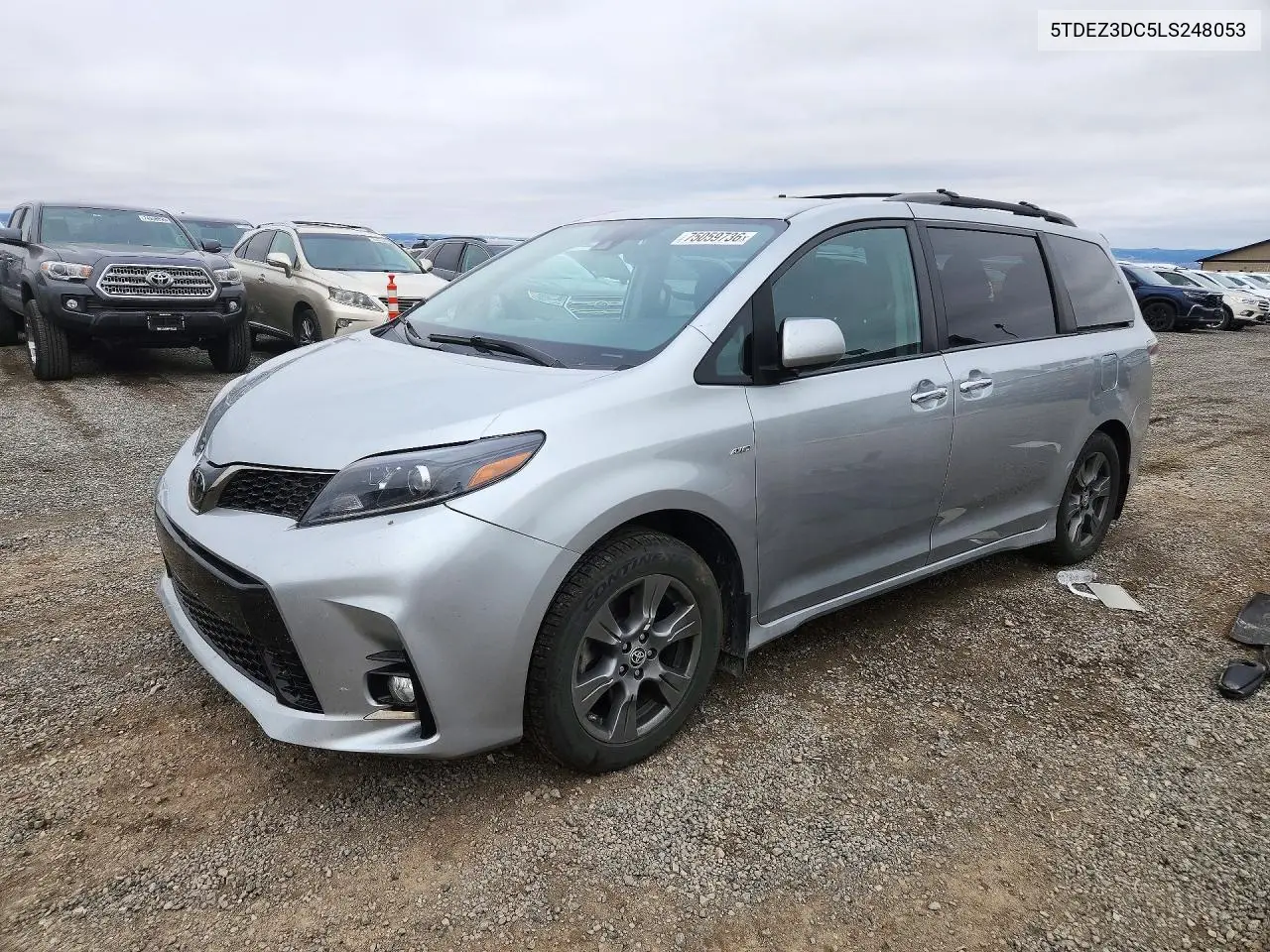 TOYOTA SIENNA 2020, VIN 5TDEZ3DC5LS248053