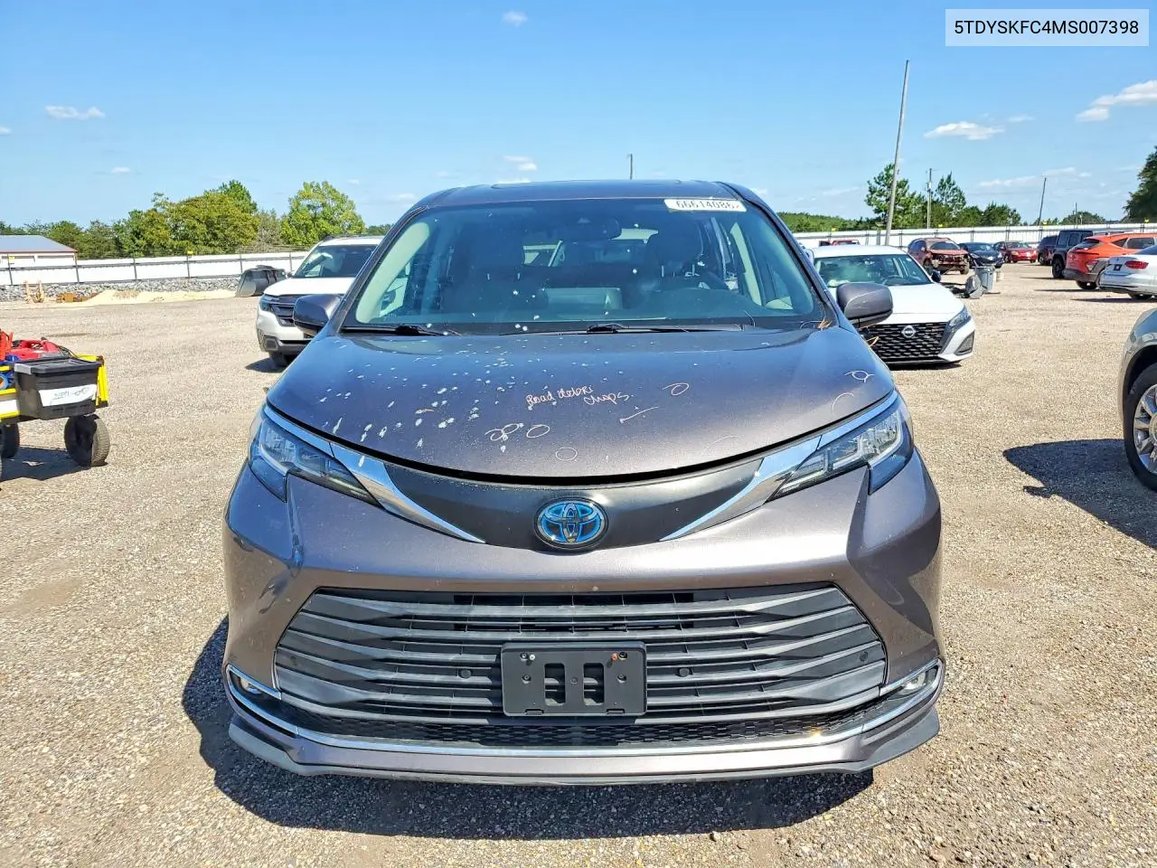 2021 TOYOTA SIENNA VIN 5TDYSKFC4MS007398 — фото 5