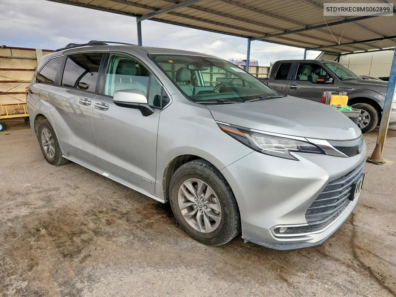2021 TOYOTA SIENNA VIN 5TDYRKEC8MS062899 — фото 4
