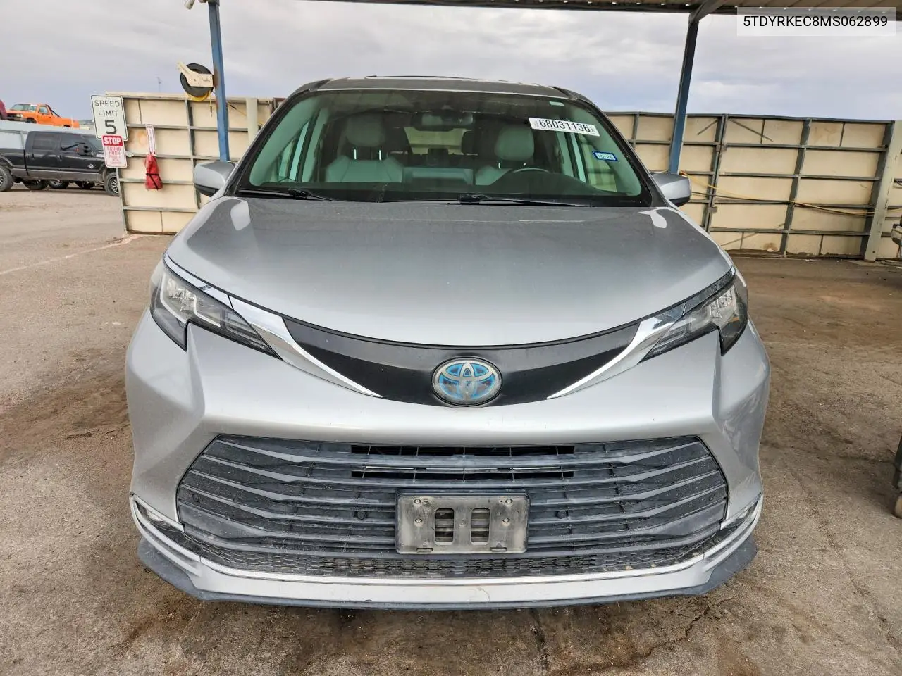 2021 TOYOTA SIENNA VIN 5TDYRKEC8MS062899 — фото 5