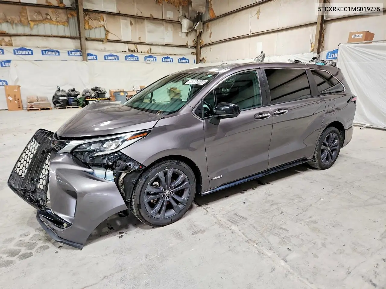 TOYOTA SIENNA 2021, VIN 5TDXRKEC1MS019775