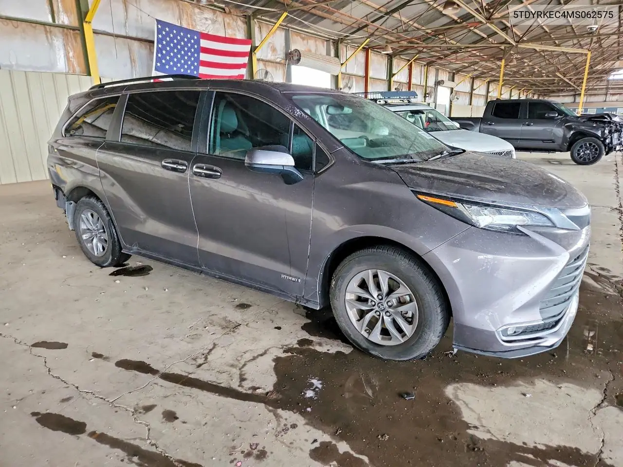 2021 TOYOTA SIENNA VIN 5TDYRKEC4MS062575 — фото 4