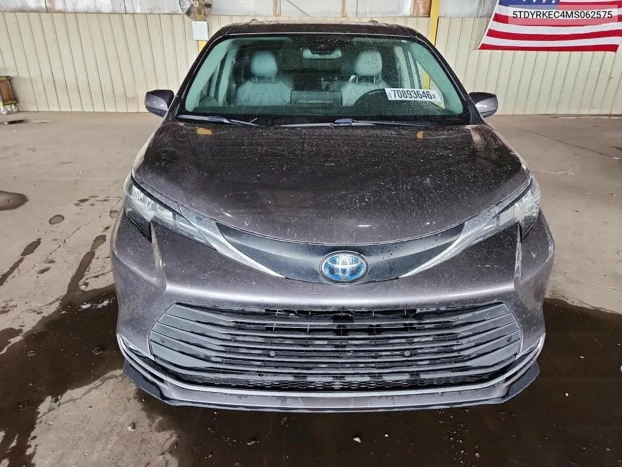 2021 TOYOTA SIENNA VIN 5TDYRKEC4MS062575 — фото 5