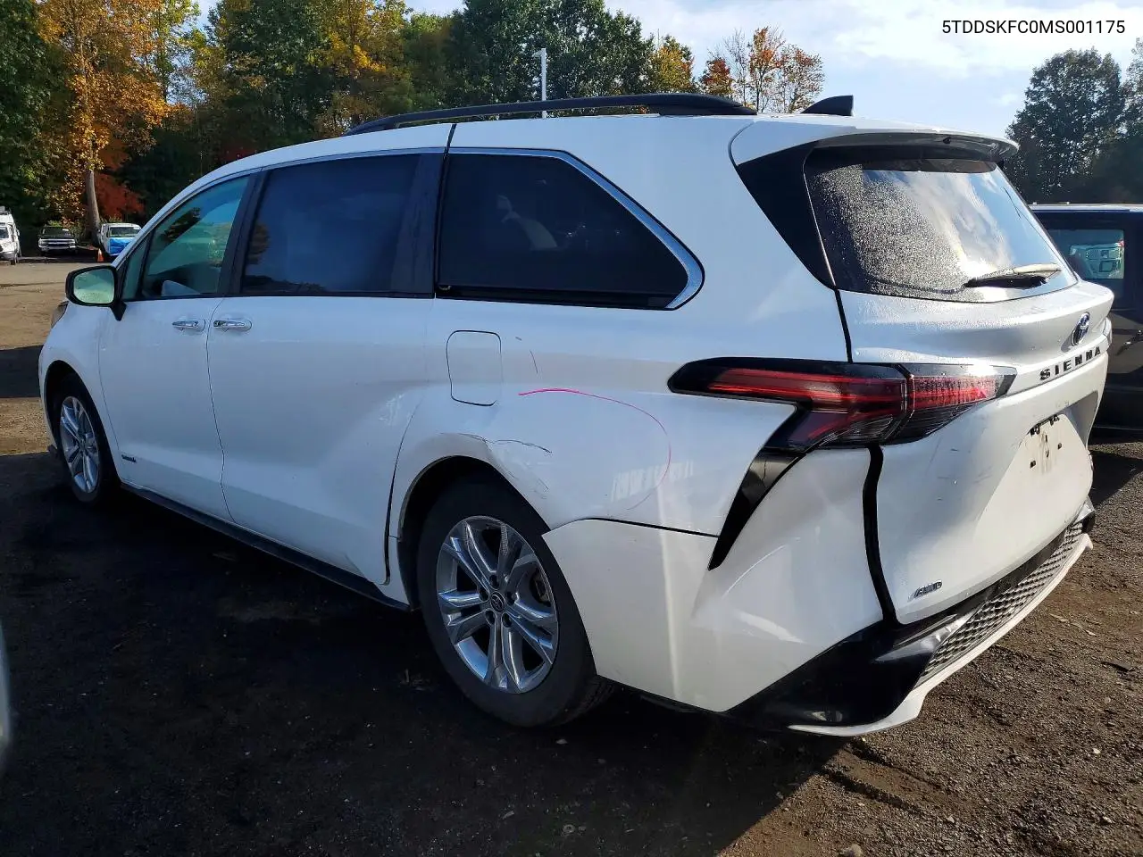 2021 TOYOTA SIENNA VIN 5TDDSKFC0MS001175 — фото 2