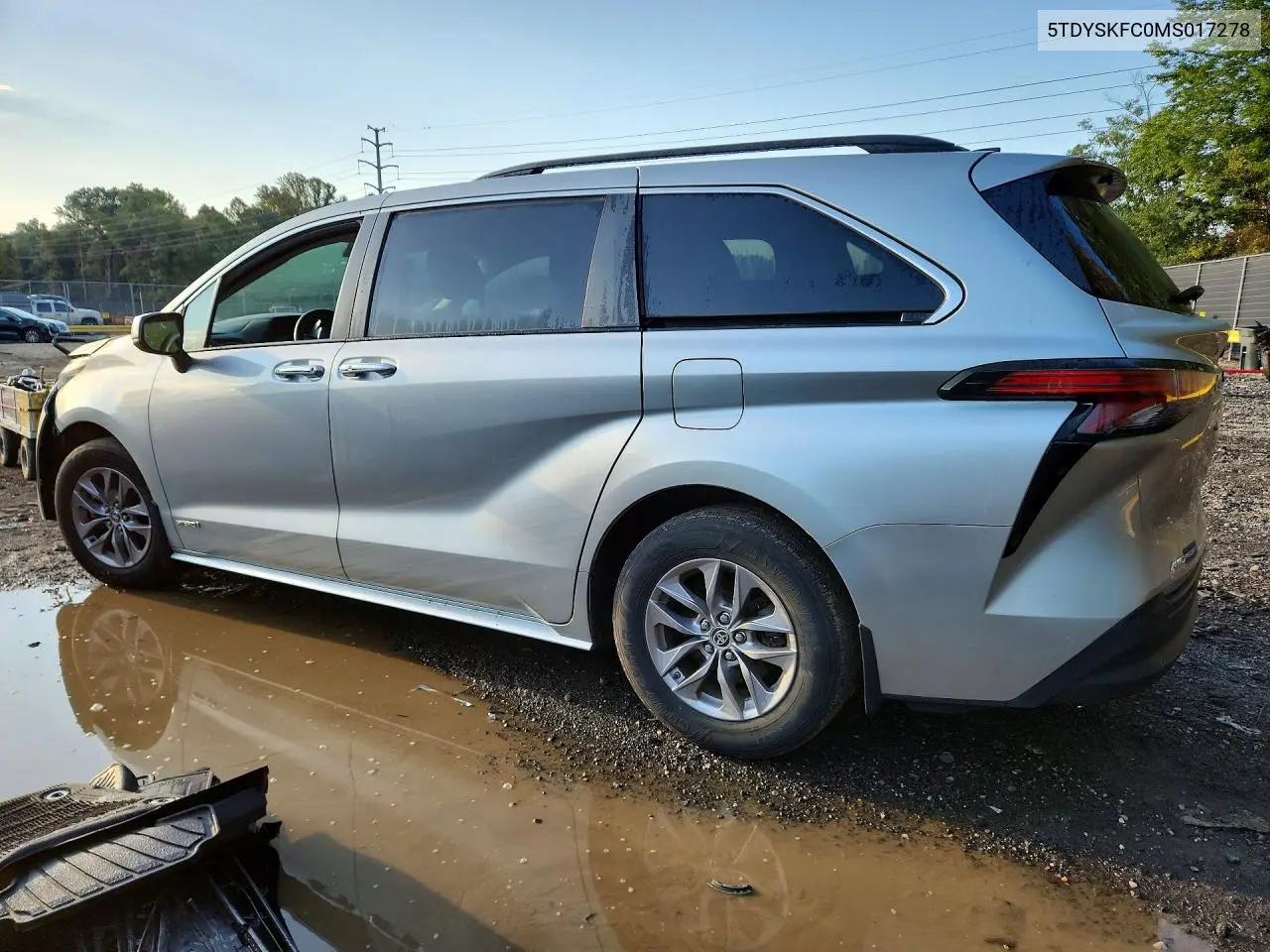 2021 TOYOTA SIENNA VIN 5TDYSKFC0MS017278 — фото 2