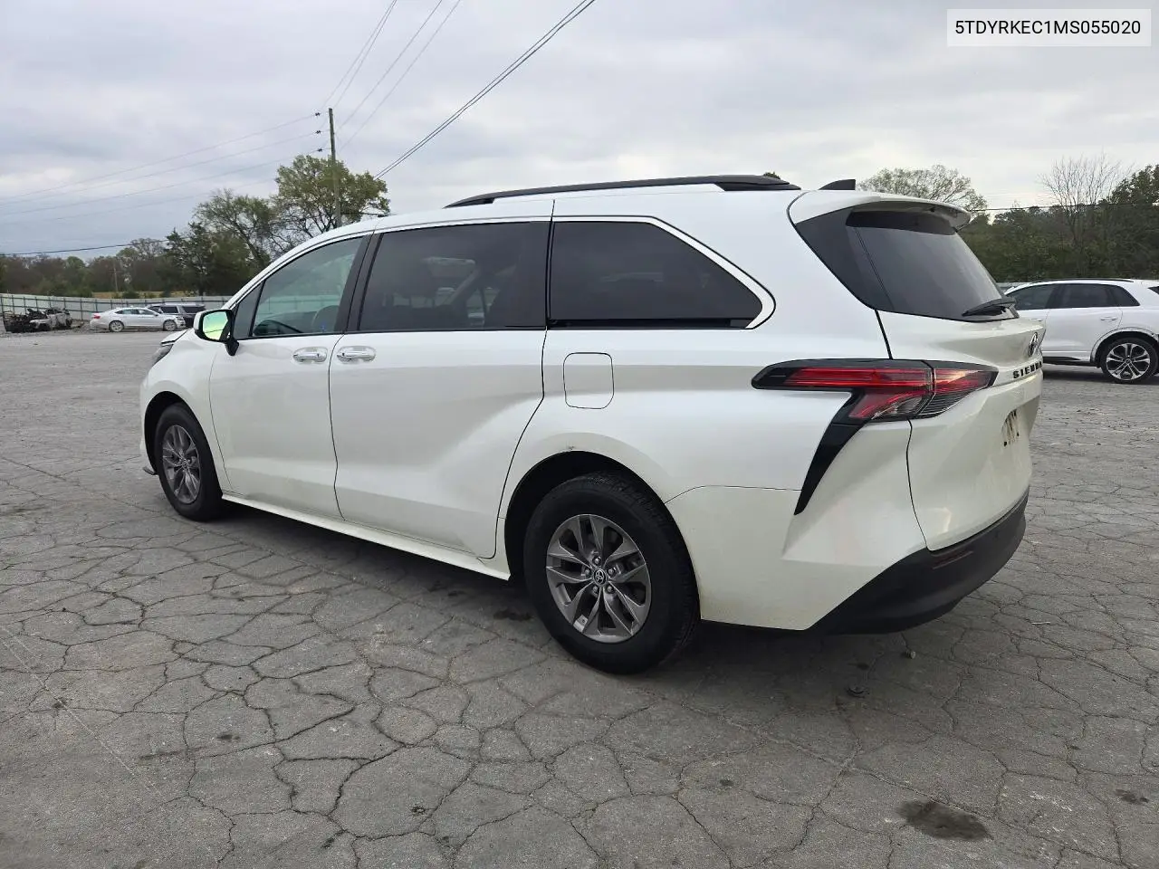 2021 TOYOTA SIENNA VIN 5TDYRKEC1MS055020 — фото 2