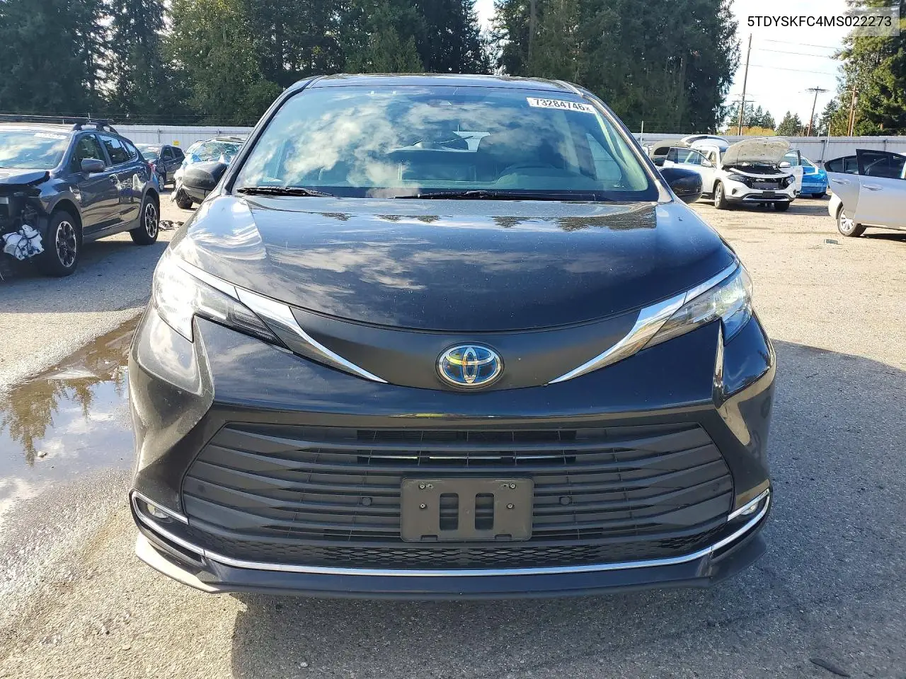 2021 TOYOTA SIENNA VIN 5TDYSKFC4MS022273 — фото 5