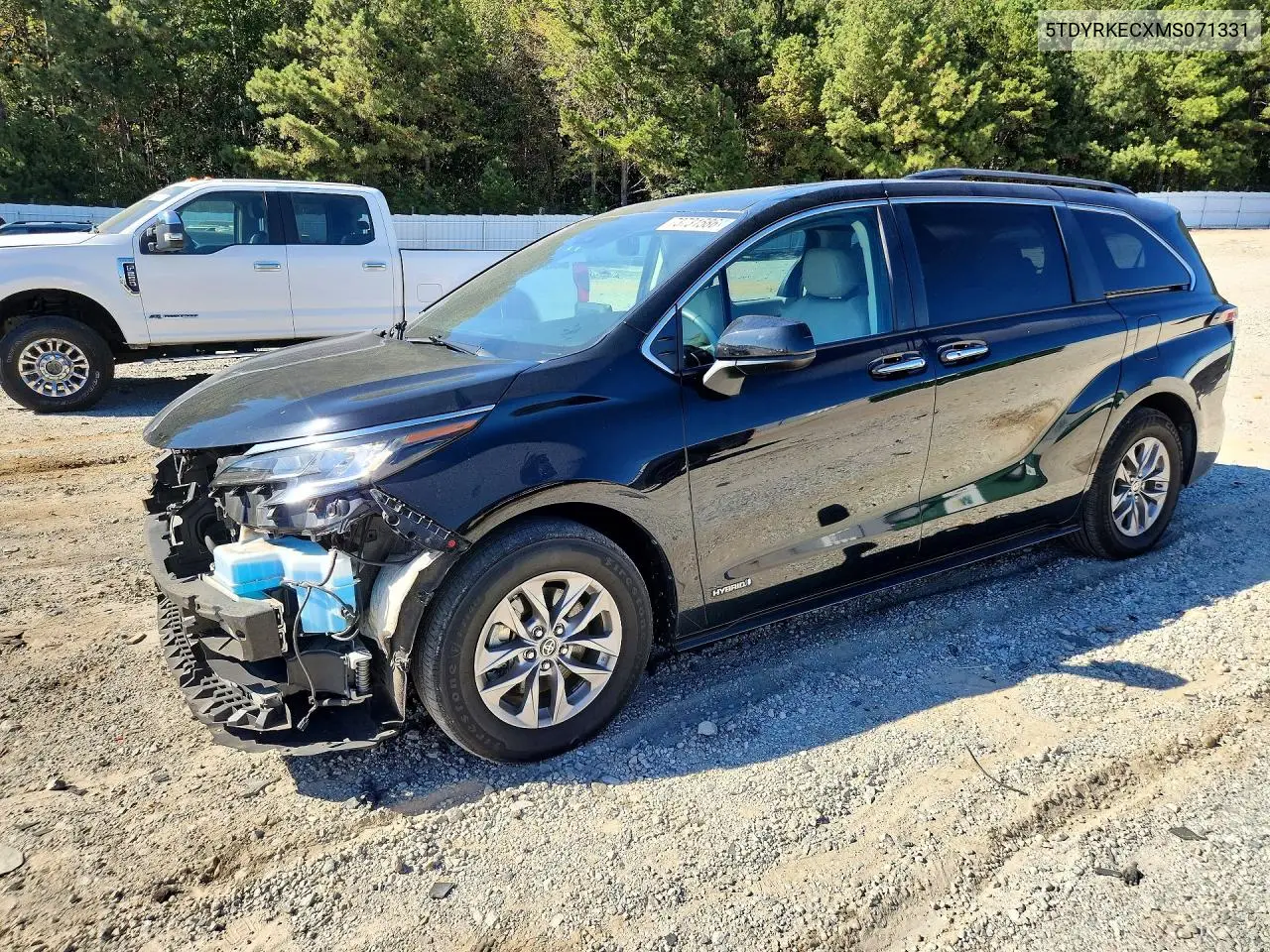 TOYOTA SIENNA 2021, VIN 5TDYRKECXMS071331