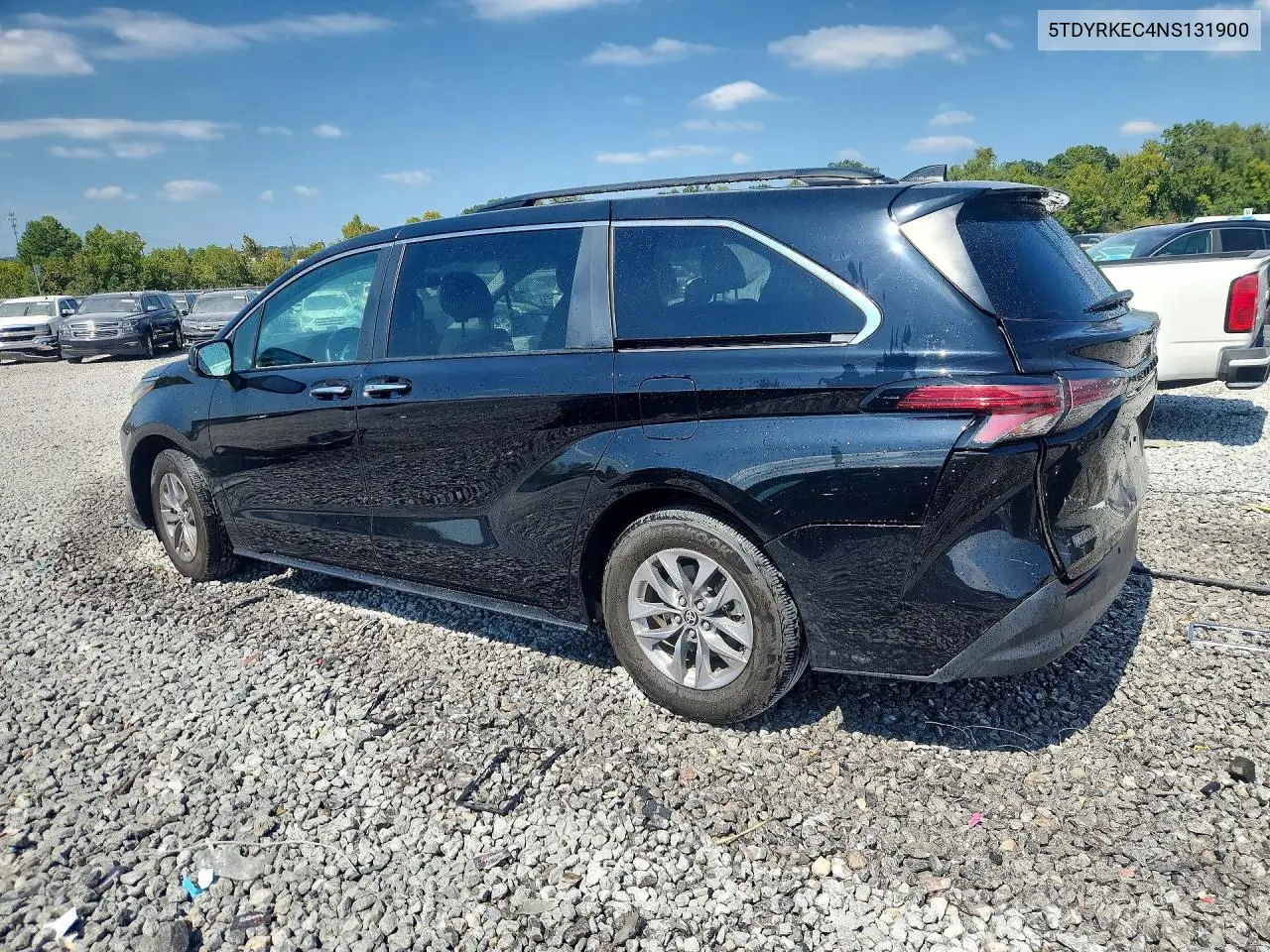 2022 TOYOTA SIENNA VIN 5TDYRKEC4NS131900 — фото 2