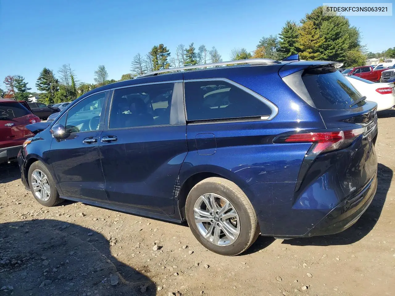 2022 TOYOTA SIENNA VIN 5TDESKFC3NS063921 — фото 2