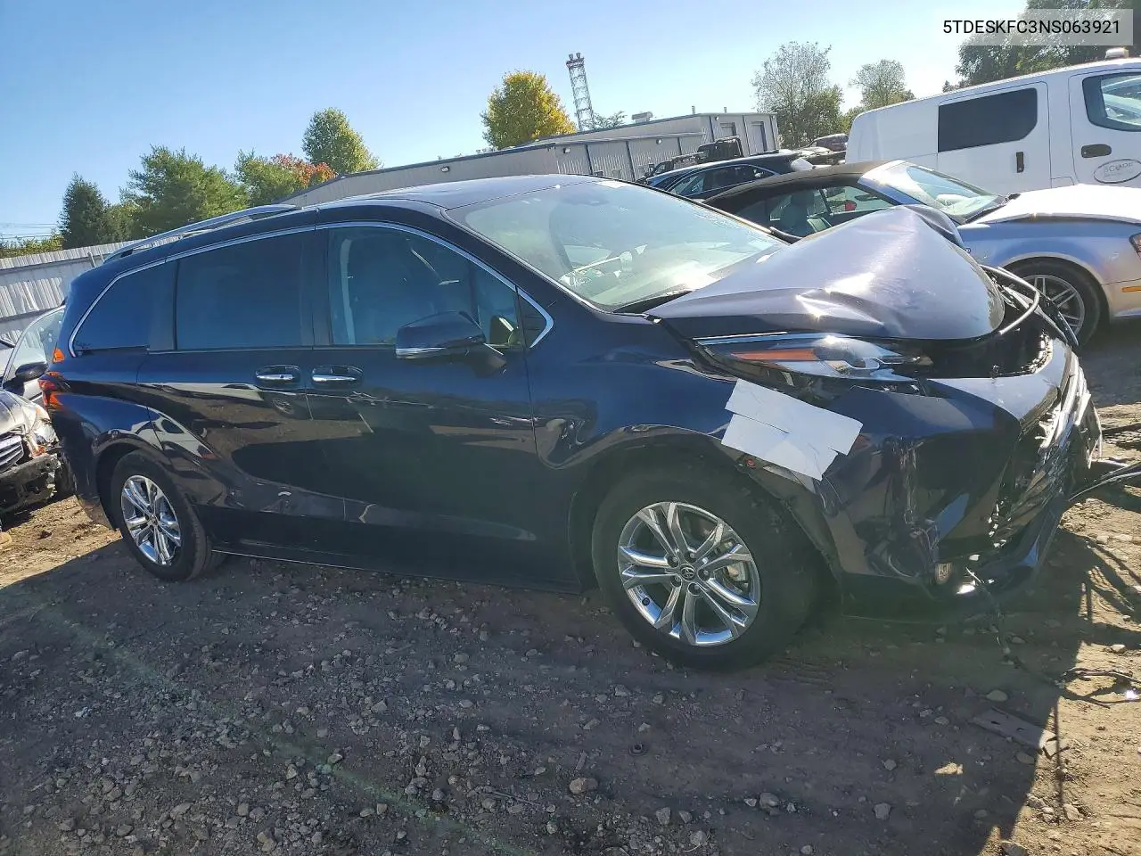 2022 TOYOTA SIENNA VIN 5TDESKFC3NS063921 — фото 4