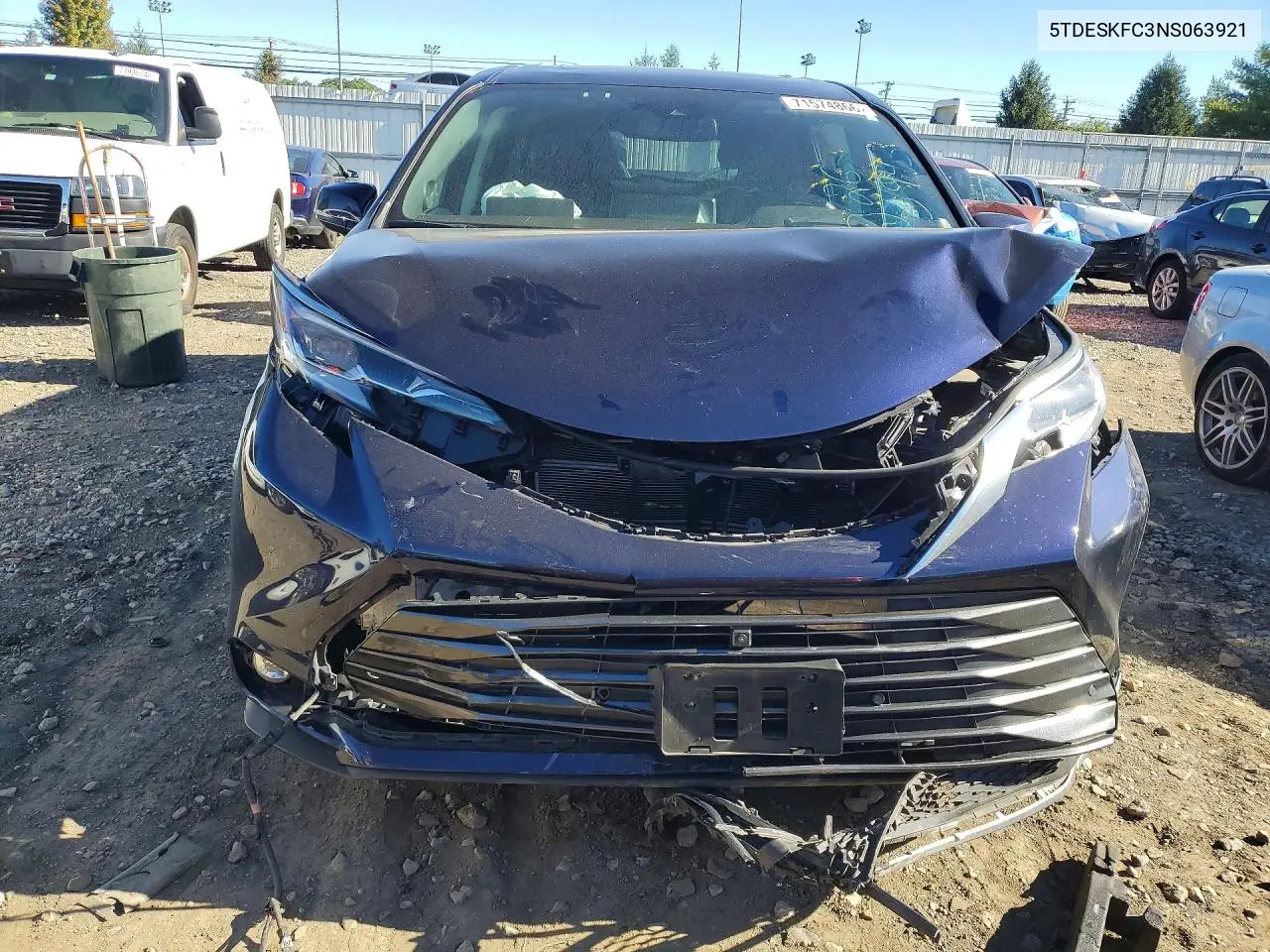 2022 TOYOTA SIENNA VIN 5TDESKFC3NS063921 — фото 5