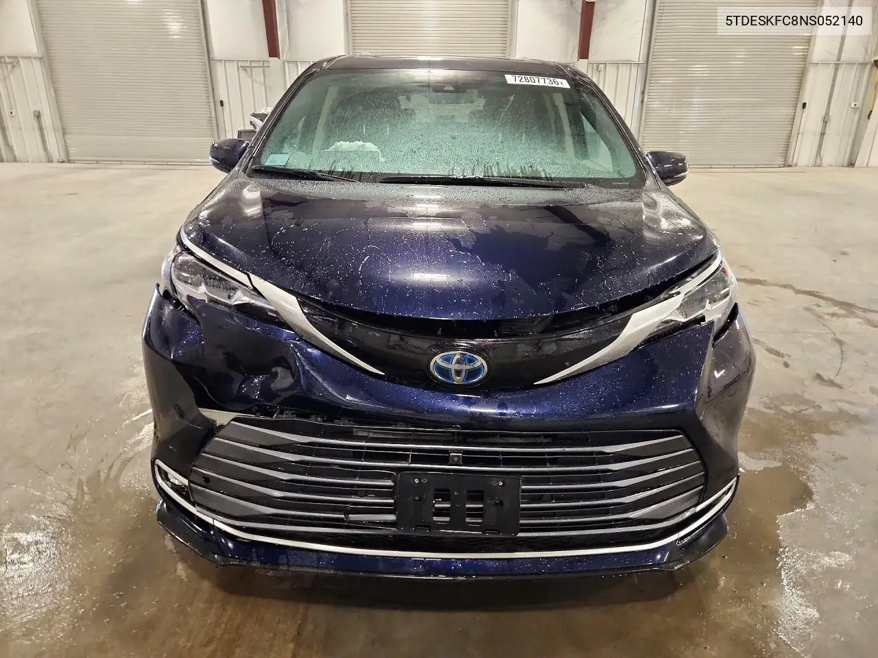 2022 TOYOTA SIENNA VIN 5TDESKFC8NS052140 — фото 5