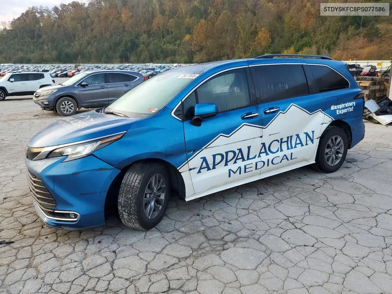 TOYOTA SIENNA 2023, VIN 5TDYSKFC8PS077586