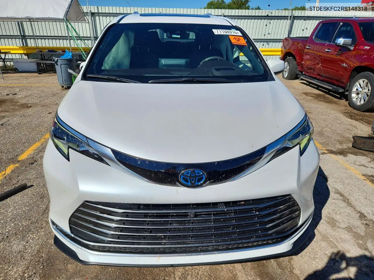2024 TOYOTA SIENNA VIN 5TDESKFC2RS148318 — фото 5