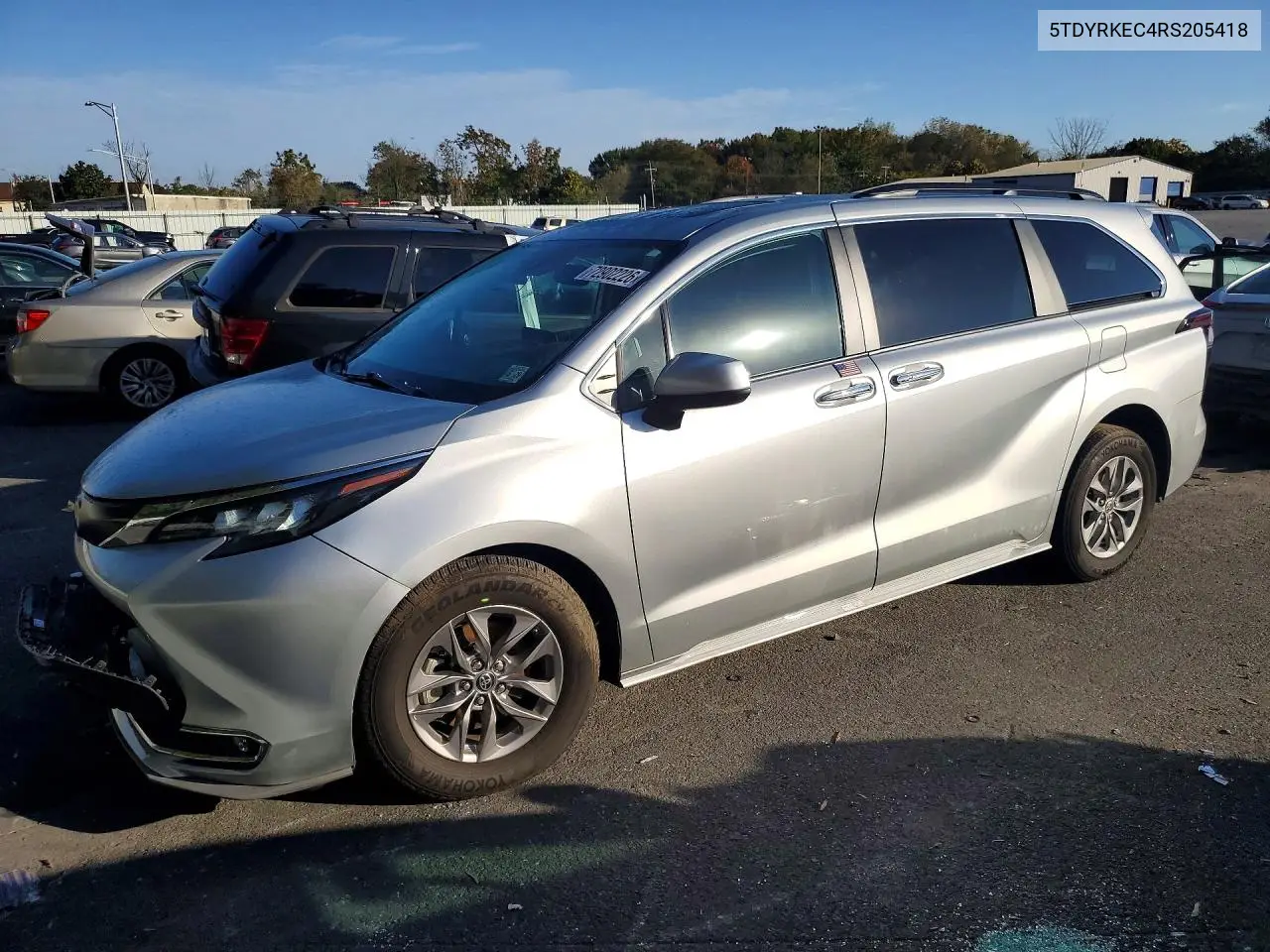 TOYOTA SIENNA 2024, VIN 5TDYRKEC4RS205418