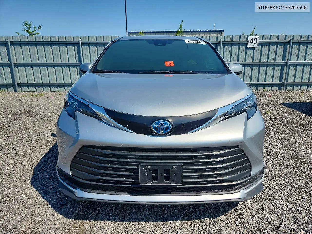 2025 TOYOTA SIENNA VIN 5TDGRKEC7SS263508 — фото 5