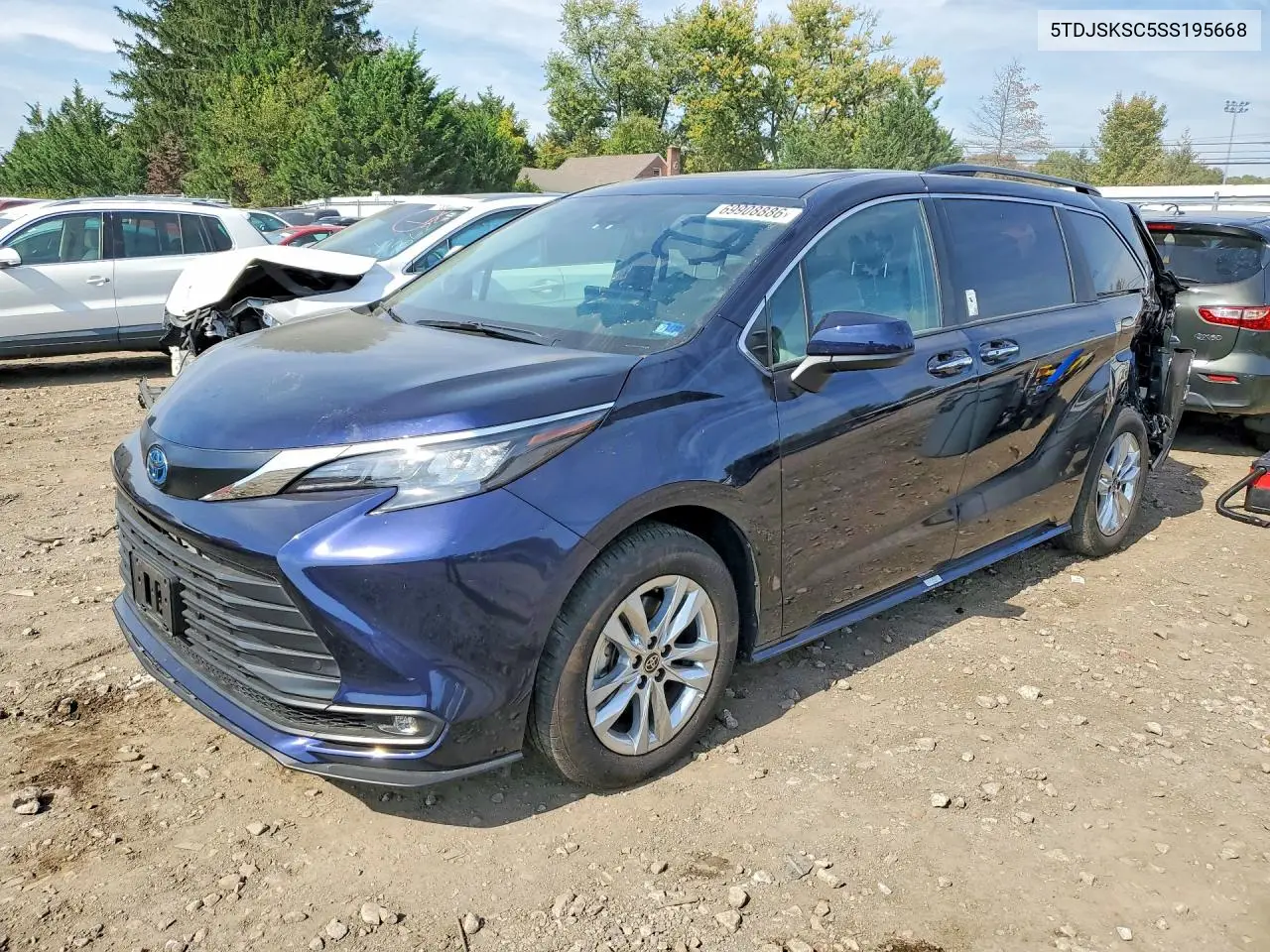 TOYOTA SIENNA 2025, VIN 5TDJSKFC5SS195668