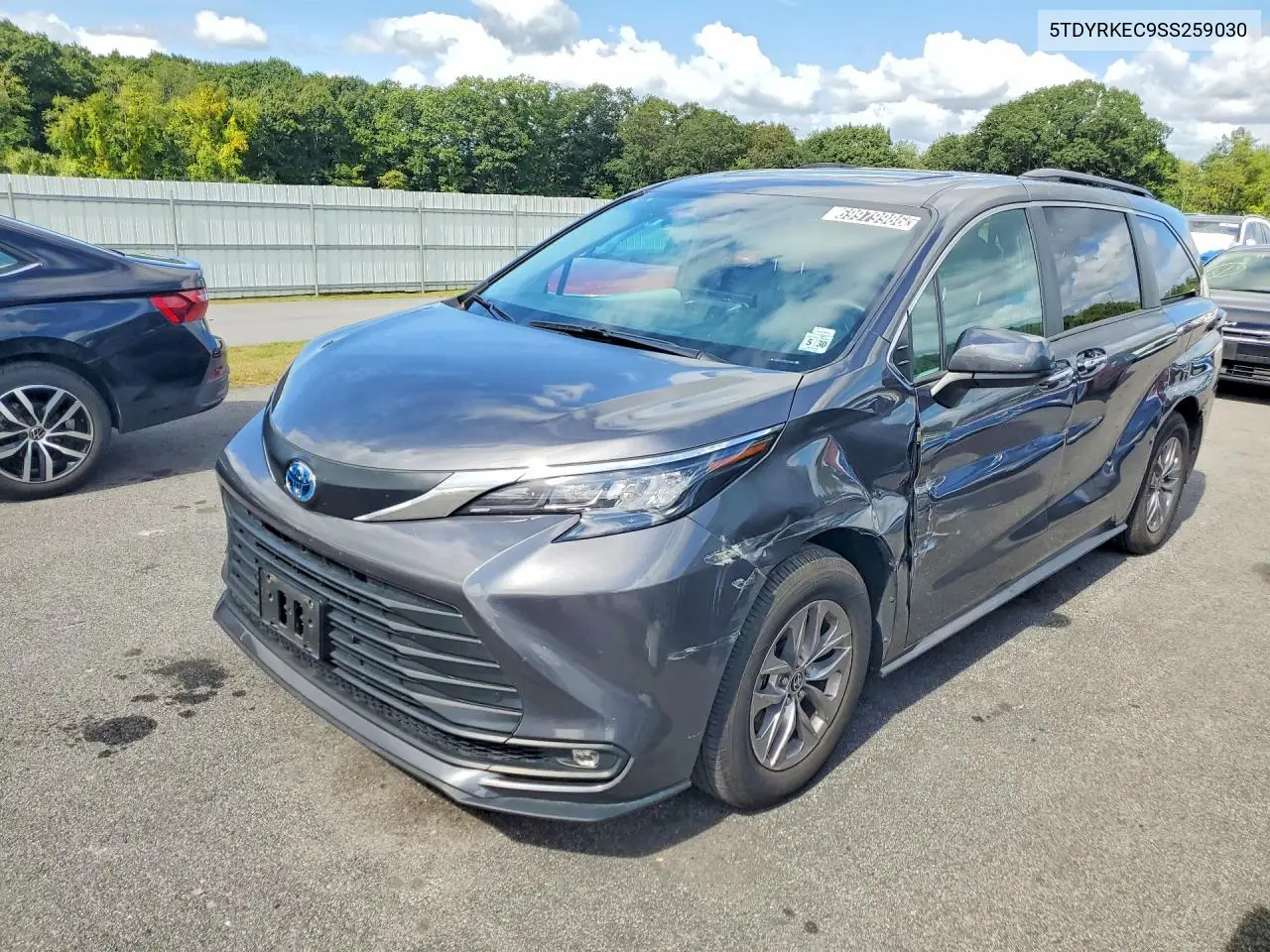TOYOTA SIENNA 2025, VIN 5TDYRKEC9SS259030