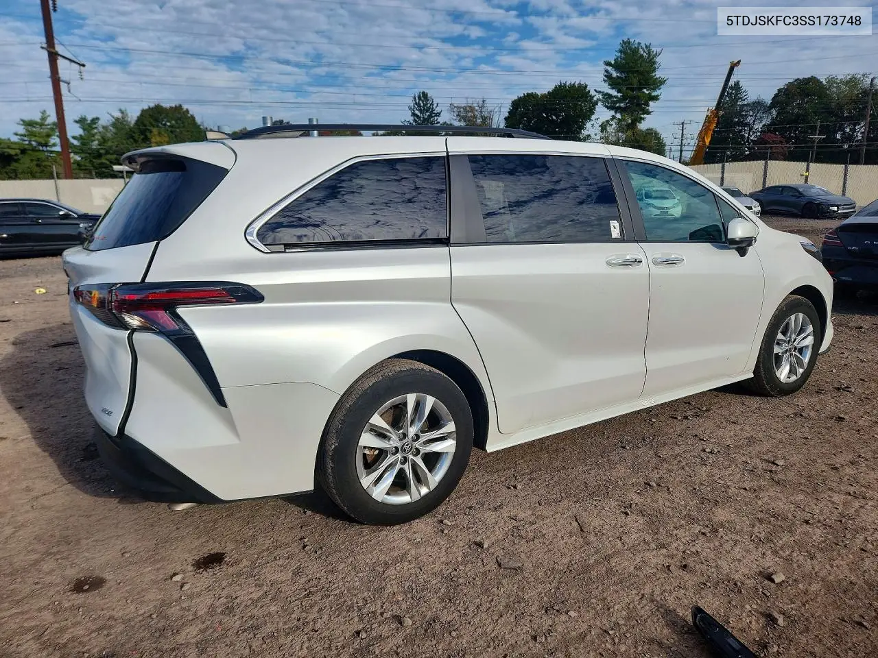 2025 TOYOTA SIENNA VIN 5TDJSKFC3SS173748 — фото 3