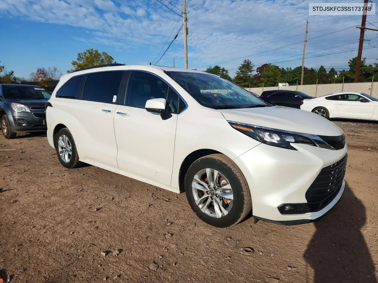 2025 TOYOTA SIENNA VIN 5TDJSKFC3SS173748 — фото 4