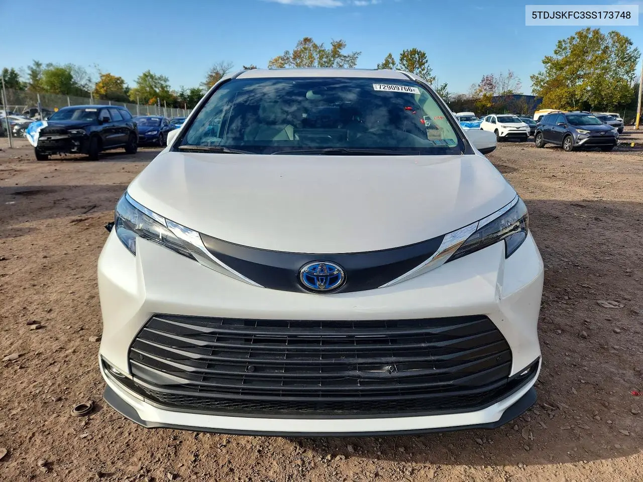 2025 TOYOTA SIENNA VIN 5TDJSKFC3SS173748 — фото 5