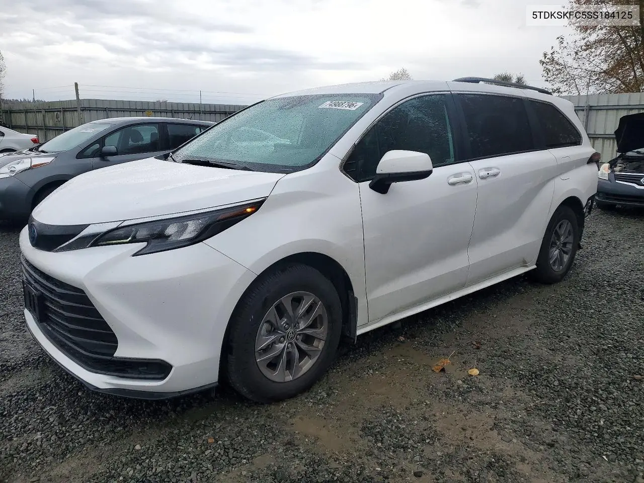 TOYOTA SIENNA 2025, VIN 5TDKSKFC5SS184125