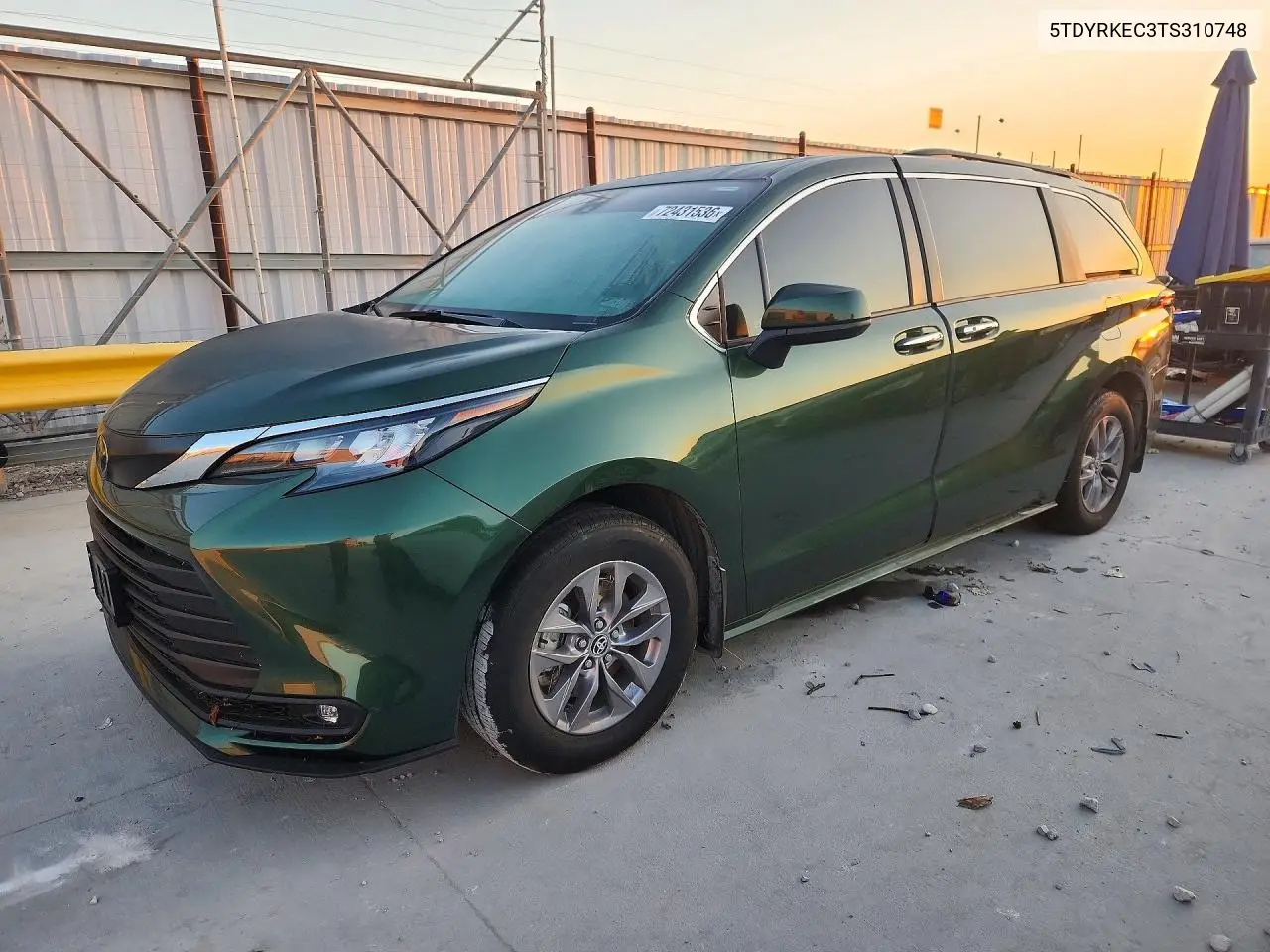 TOYOTA SIENNA 2026, VIN 5TDYRKEC3TS310748