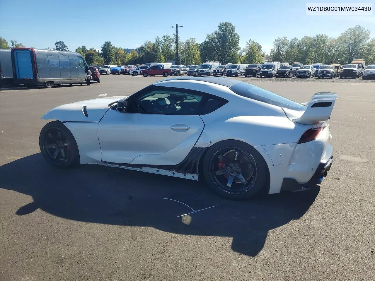 2021 TOYOTA SUPRA VIN WZ1DB0C01MW034430 — фото 2