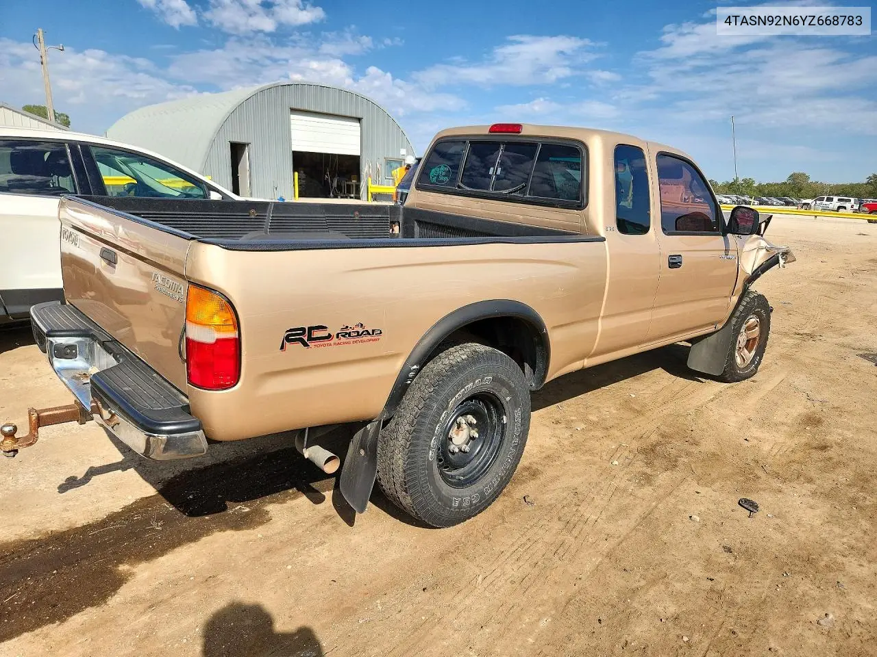 2000 TOYOTA TACOMA VIN 4TASN92N6YZ668783 — фото 3