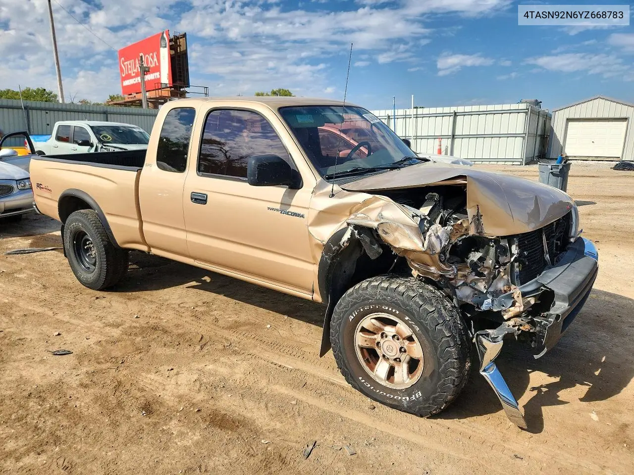 2000 TOYOTA TACOMA VIN 4TASN92N6YZ668783 — фото 4