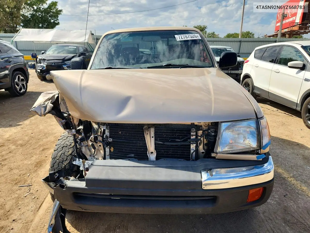 2000 TOYOTA TACOMA VIN 4TASN92N6YZ668783 — фото 5