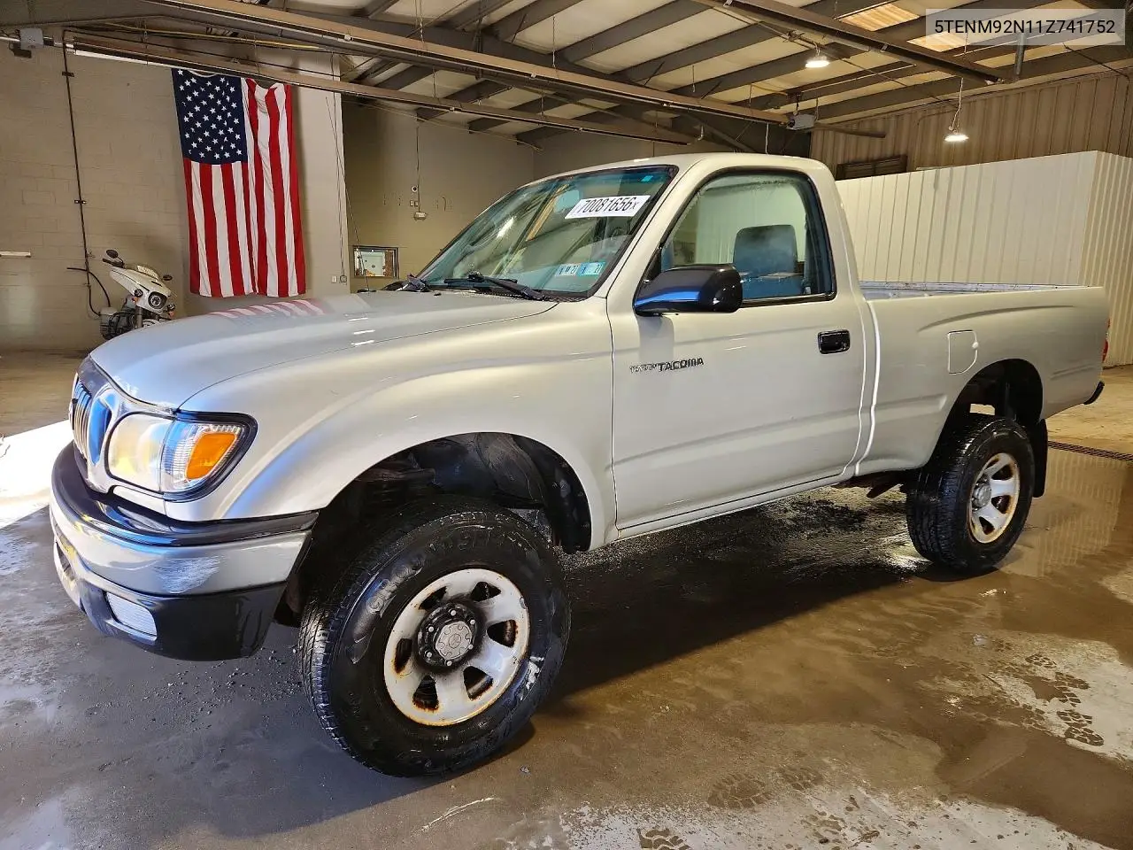 TOYOTA TACOMA 2001, VIN 5TENM92N11Z741752