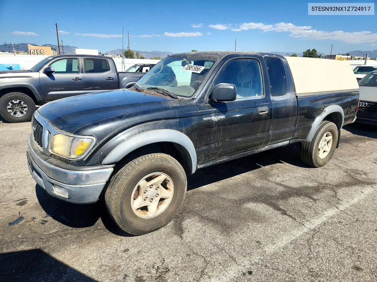 TOYOTA TACOMA 2001, VIN 5TESN92NX1Z724917