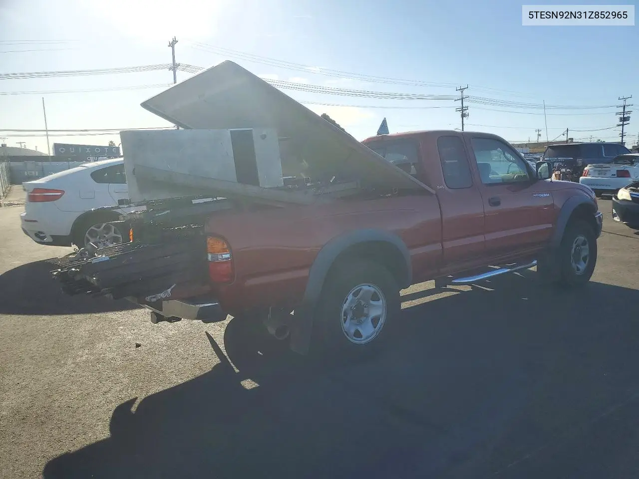 2001 TOYOTA TACOMA VIN 5TESN92N31Z852965 — фото 3