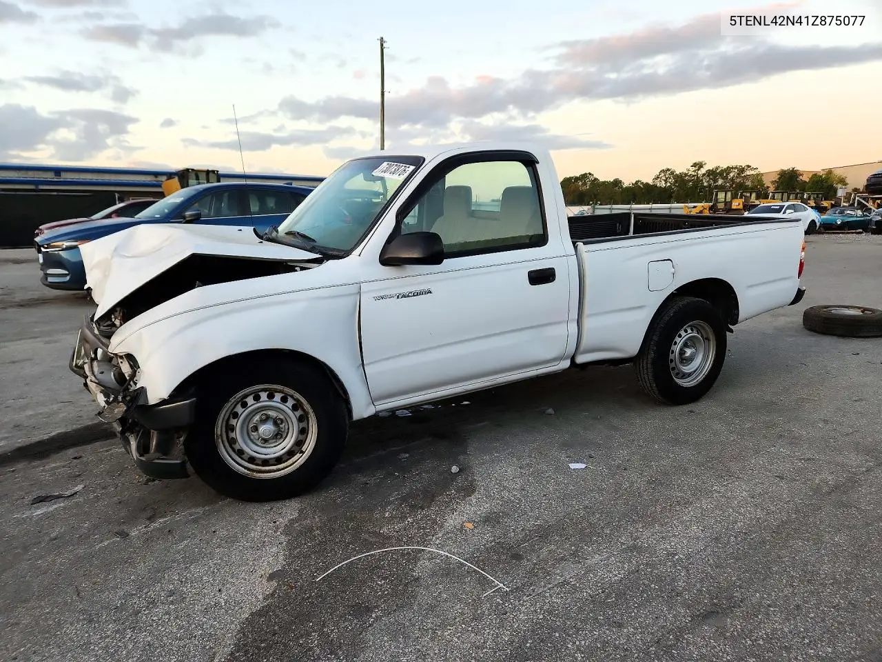 TOYOTA TACOMA 2001, VIN 5TENL42N41Z875077