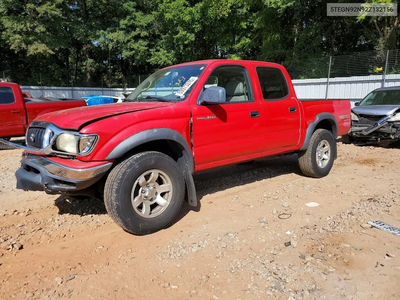 TOYOTA TACOMA 2002, VIN 5TEGN92N92Z132156