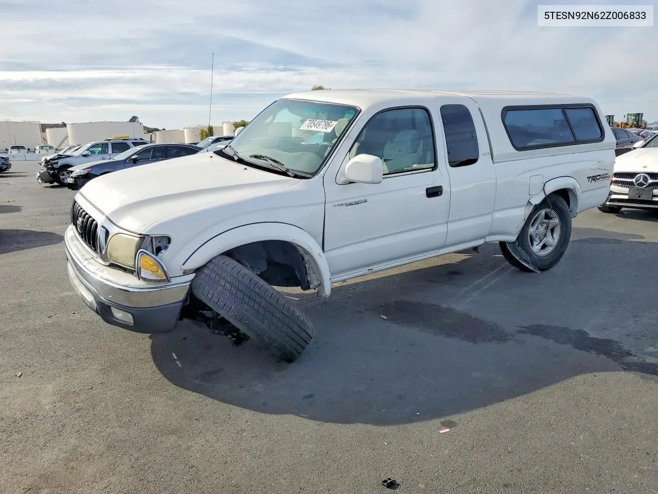 TOYOTA TACOMA 2002, VIN 5TESN92N62Z006833
