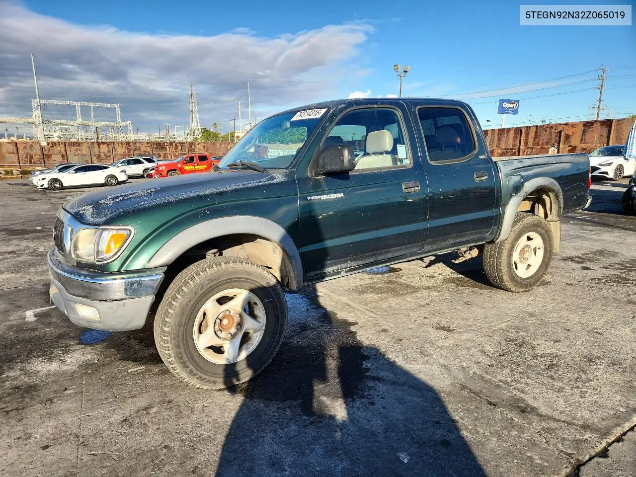TOYOTA TACOMA 2002, VIN 5TEGN92N32Z065019
