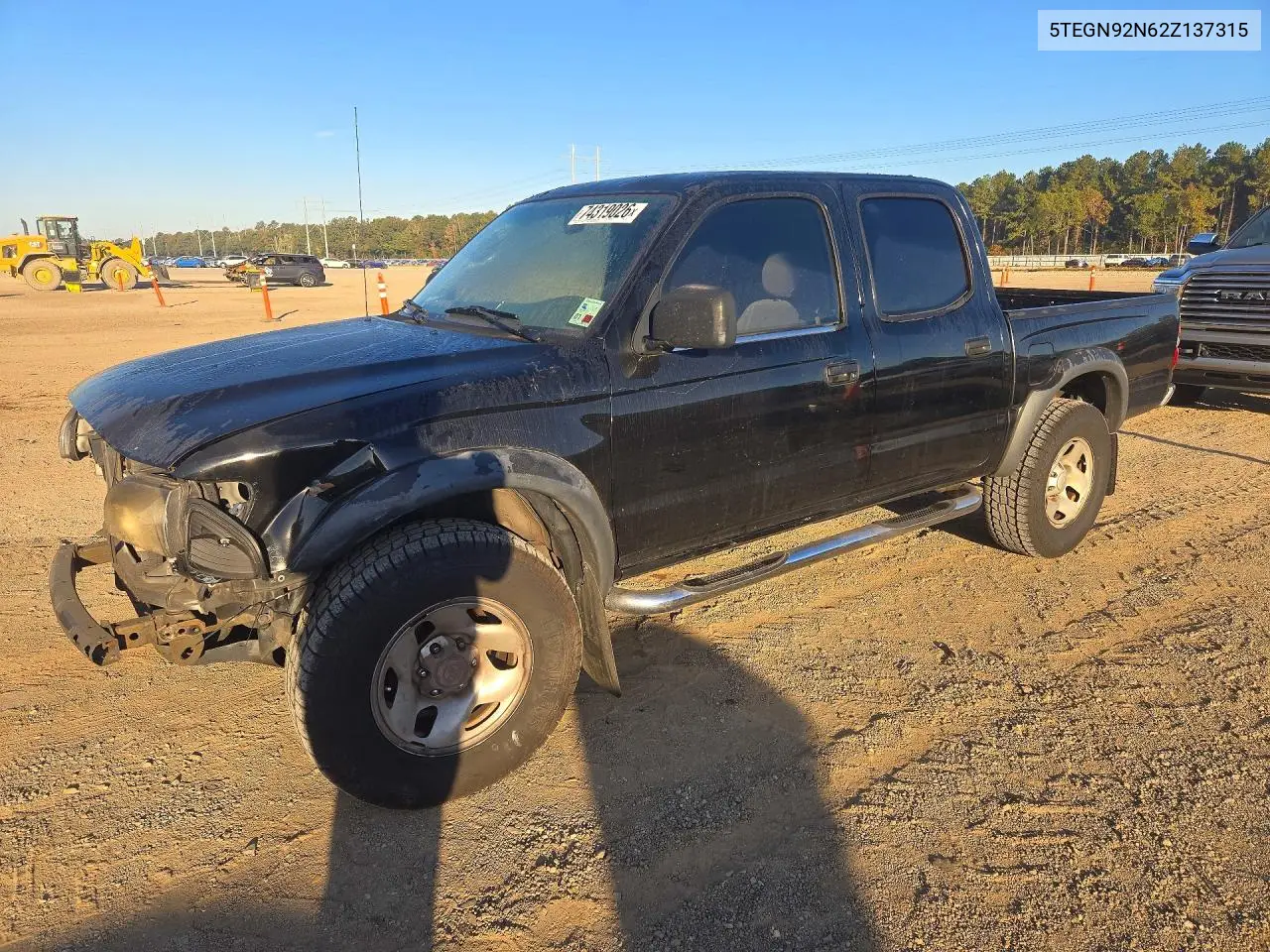 TOYOTA TACOMA 2002, VIN 5TEGN92N62Z137315